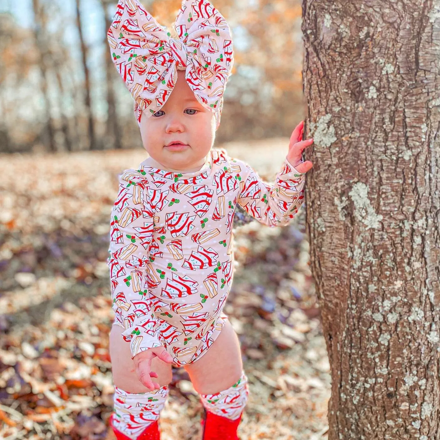 4-piece Baby Christmas Romper Suits