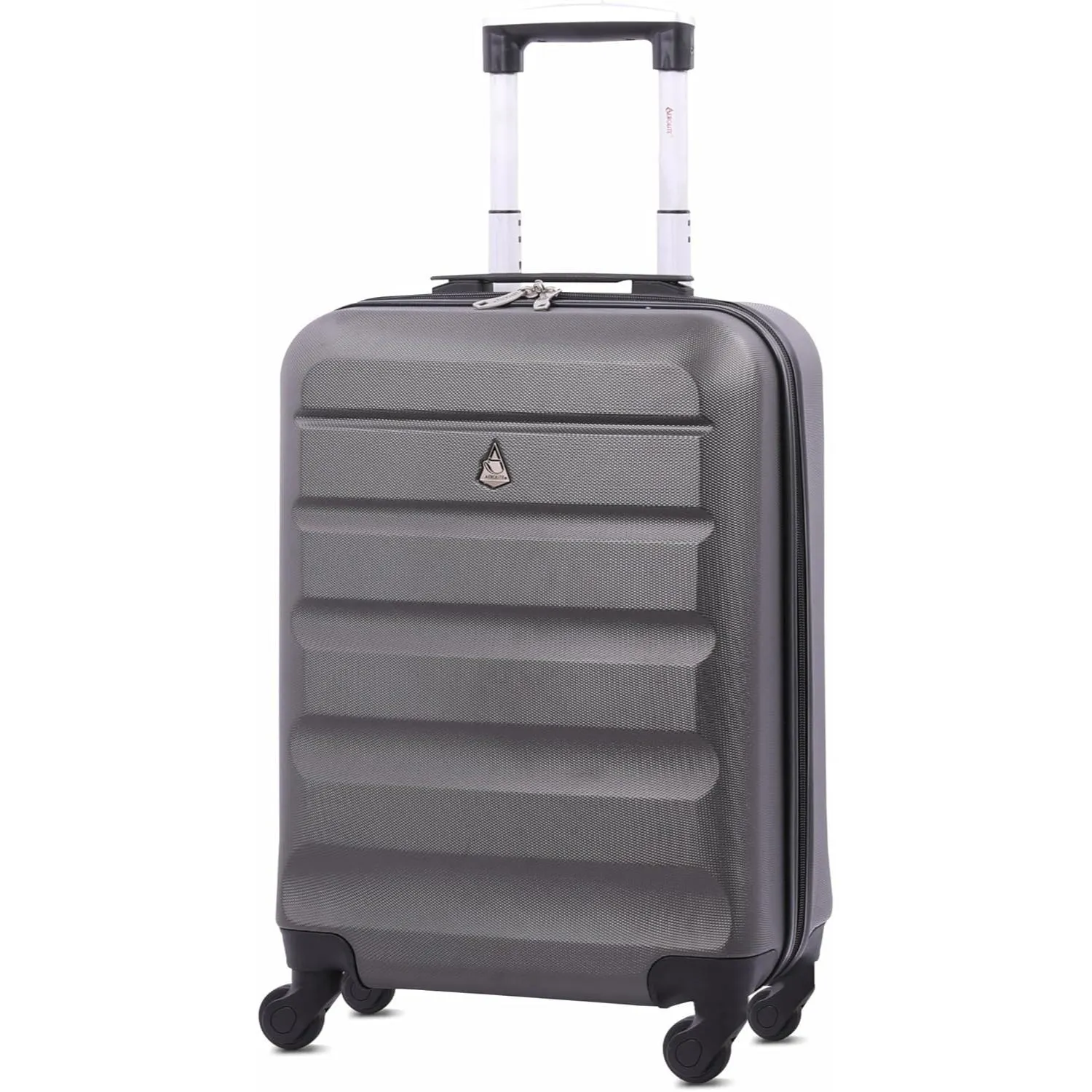 Aerolite (55x38x20cm) Emirates Max Size Hard Shell Carry On Hand Cabin Luggage Suitcase with 4 Wheels, Fits Ryanair, British Airways, easyJet & Many More