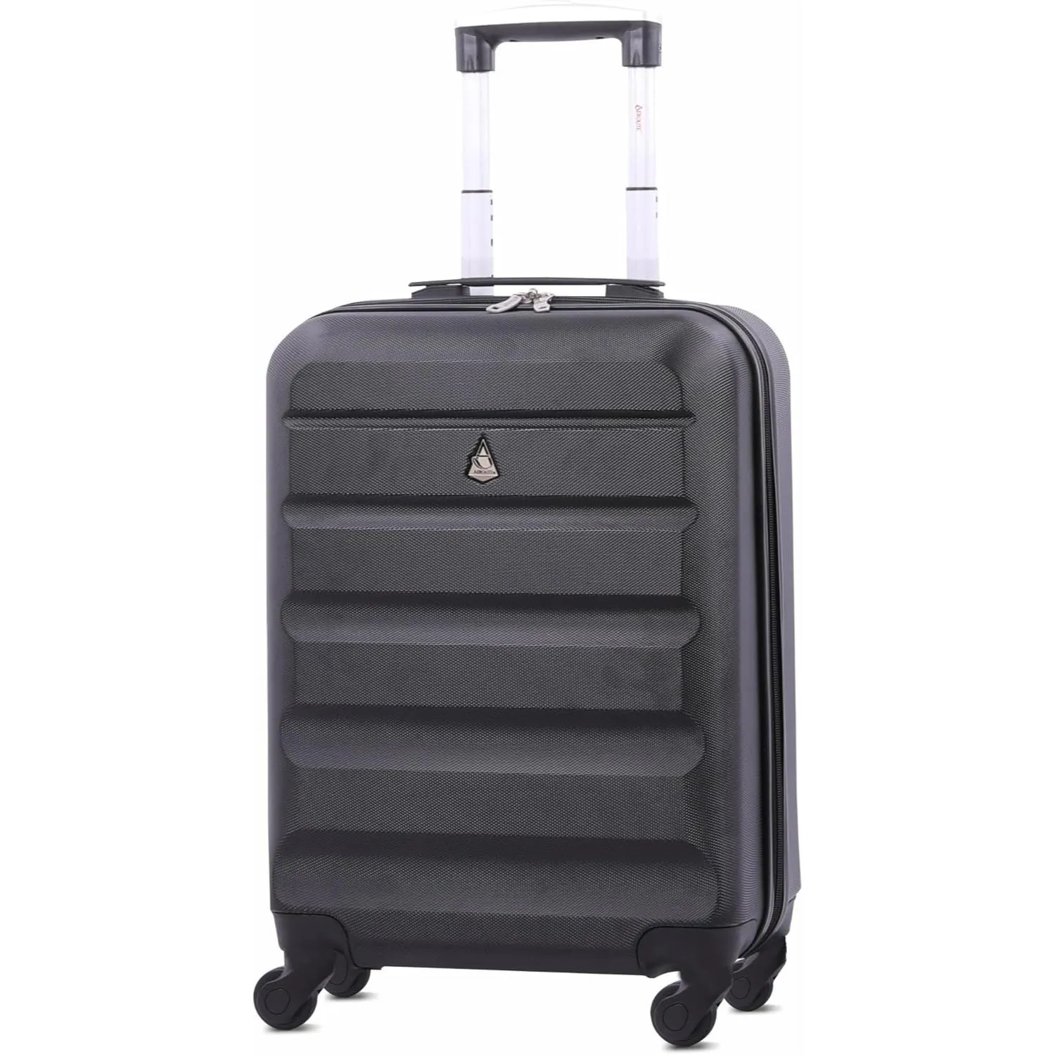 Aerolite (55x38x20cm) Emirates Max Size Hard Shell Carry On Hand Cabin Luggage Suitcase with 4 Wheels, Fits Ryanair, British Airways, easyJet & Many More