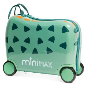 Aerolite MiniMax Childrens Ride-On Suitcase Fits 45x36x20cm EasyJet Maximum Size Kids Hand Luggage With Wheels 29L, Free Neck Pillow, Travel Bag & Stickers