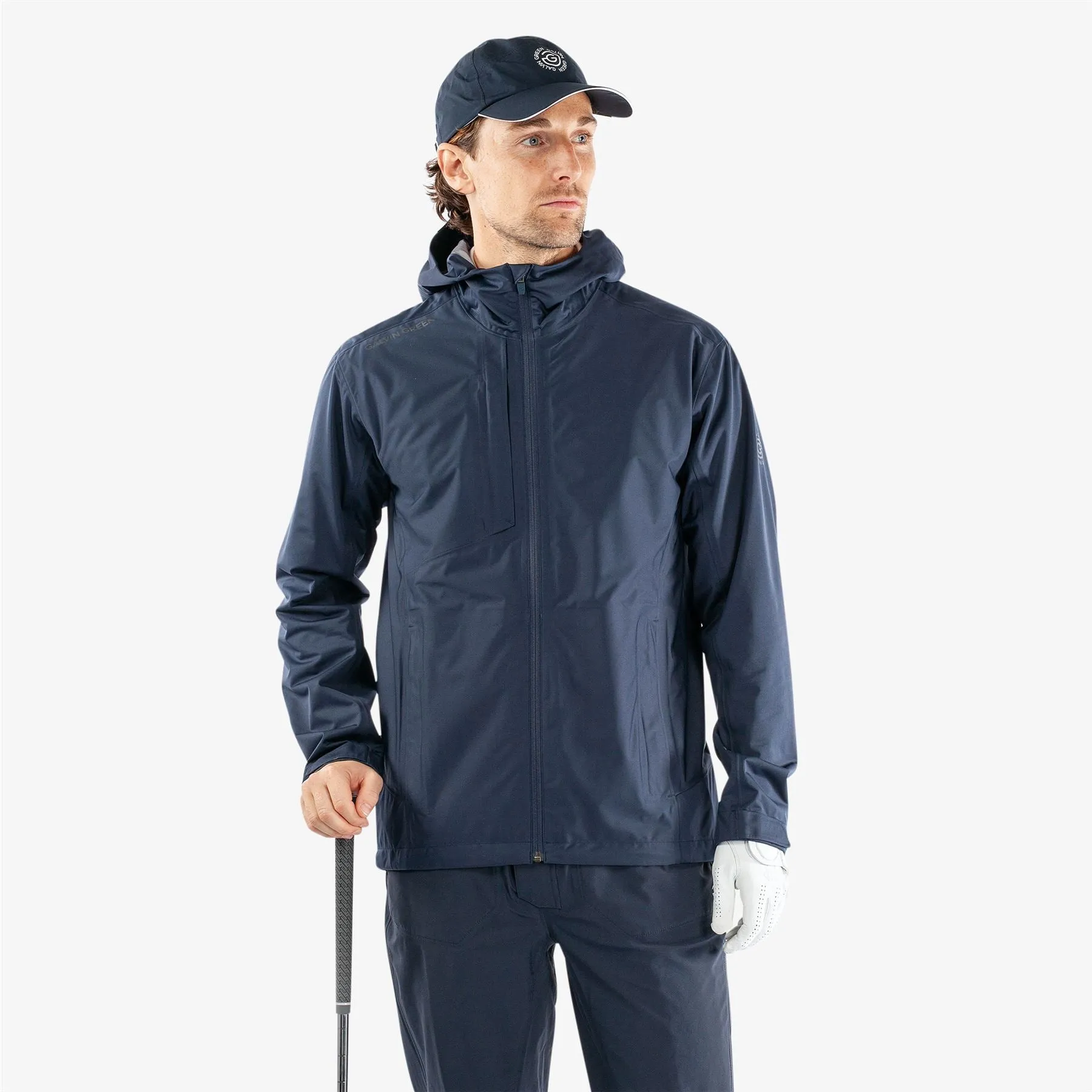 Amos Gore-Tex Full Zip Hooded Waterproof Jacket Navy - AW24