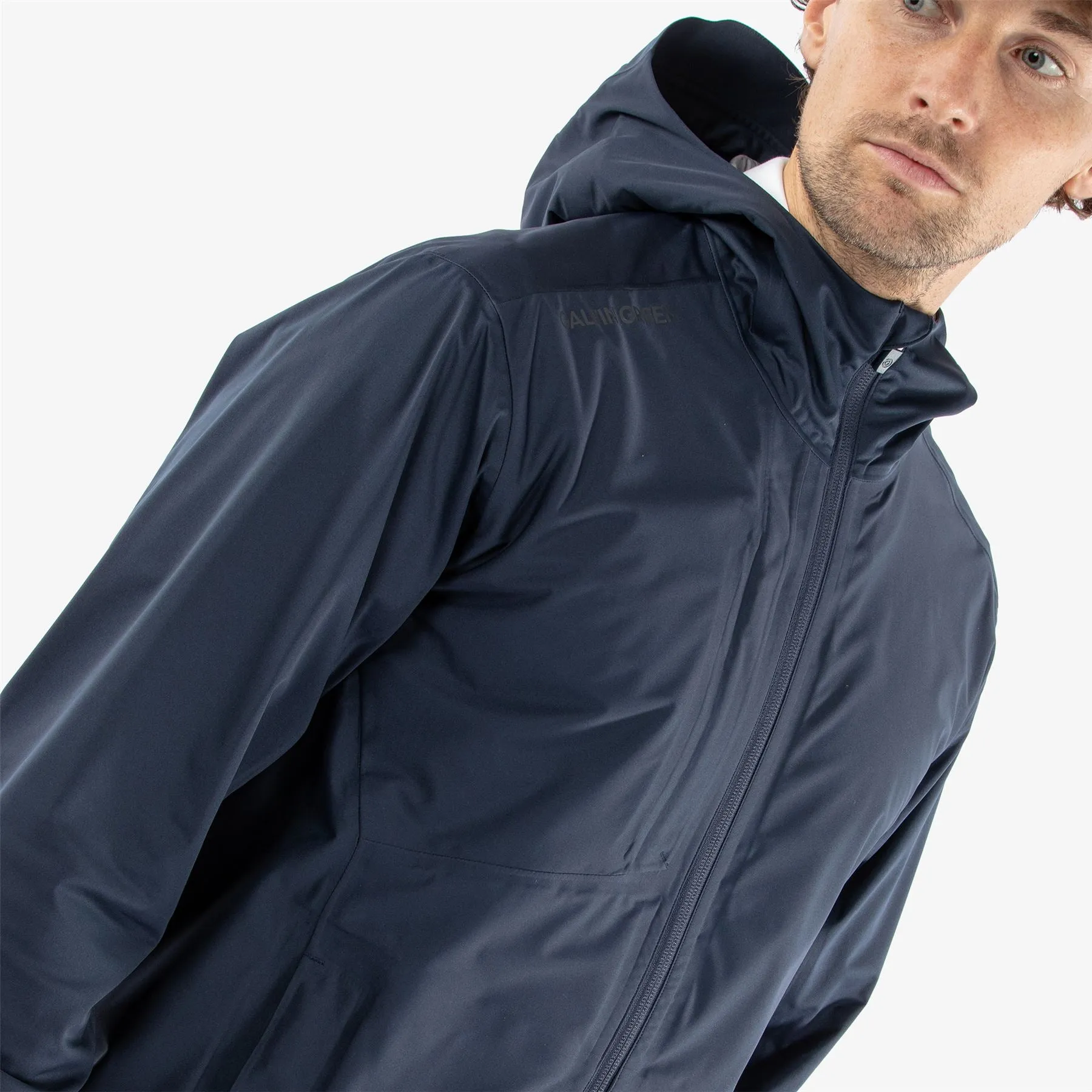 Amos Gore-Tex Full Zip Hooded Waterproof Jacket Navy - AW24