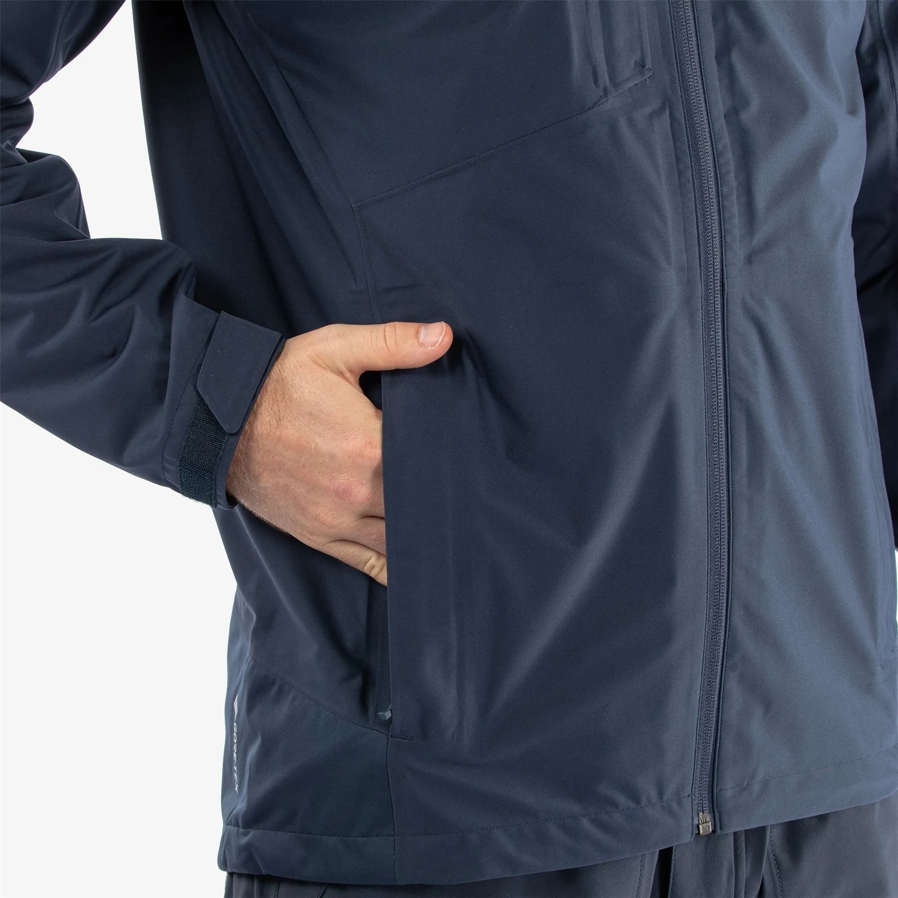 Amos Gore-Tex Full Zip Hooded Waterproof Jacket Navy - AW24