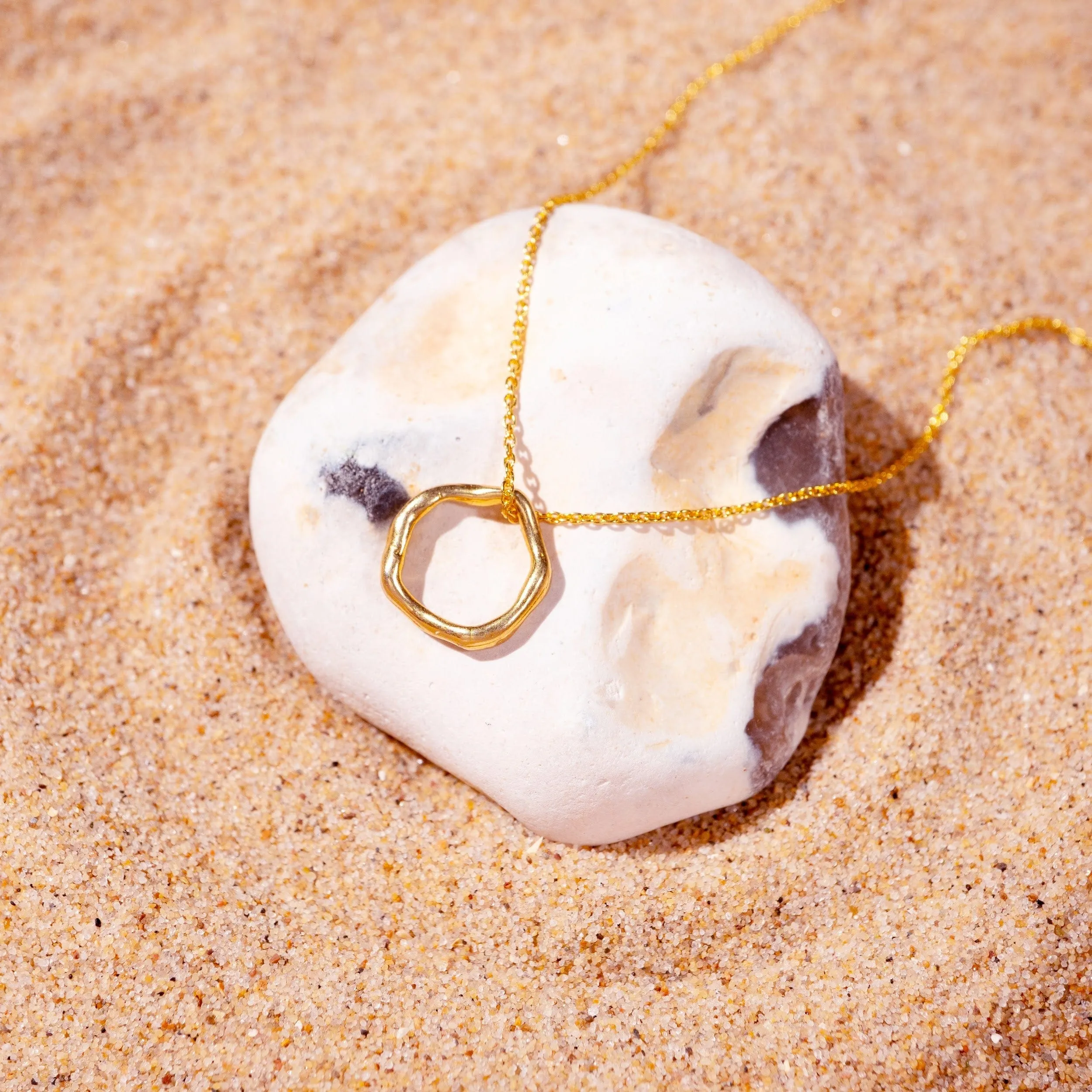 Gold or Silver Eternal Driftwood Pendant Necklace | By Lunar James