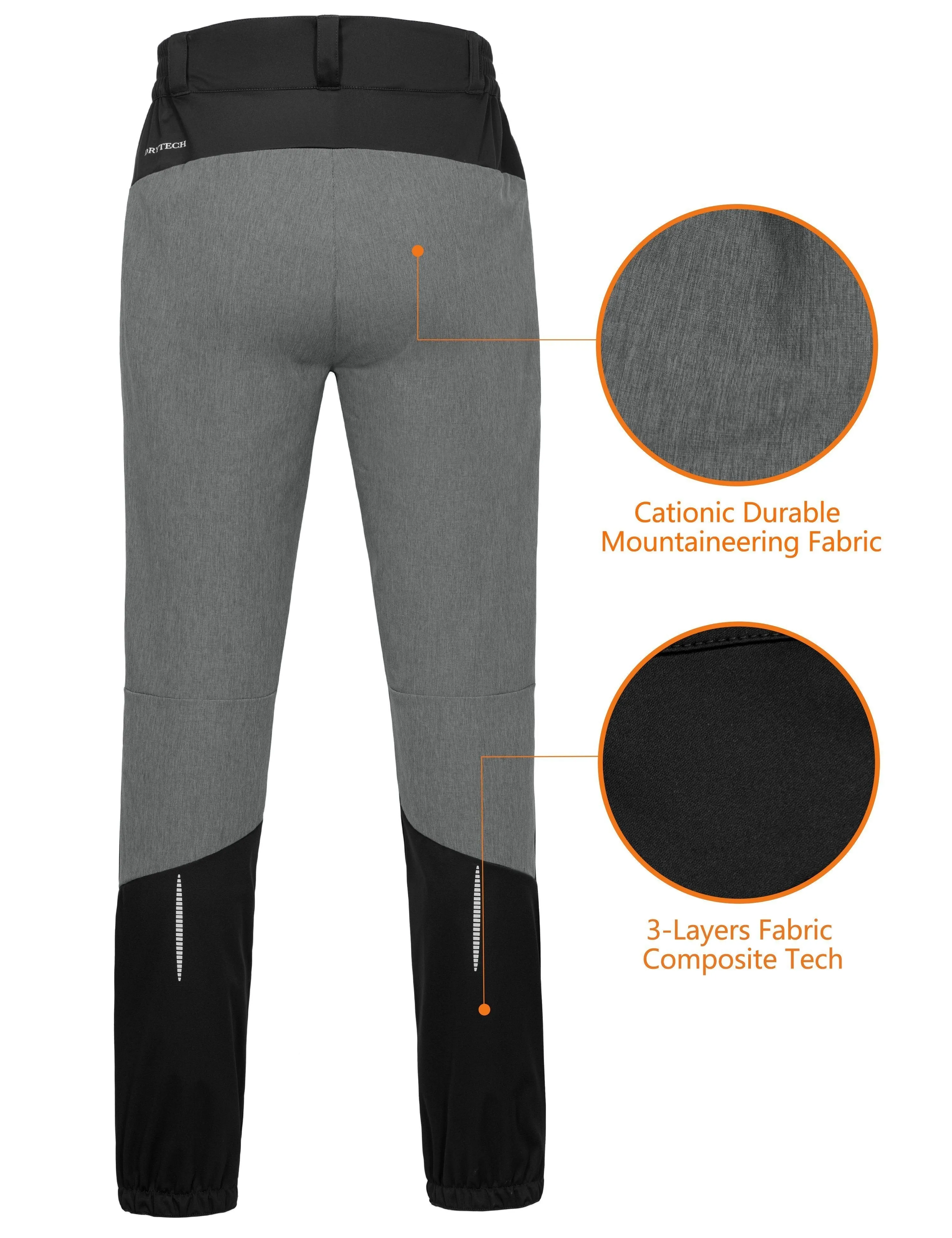 Men's Windproof Lightweight Softshell Pants