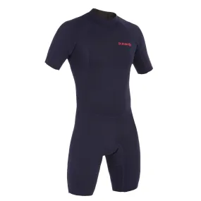 Olaian 100 men's 1.5mm neoprene Shorty Surfing wetsuit - navy blue