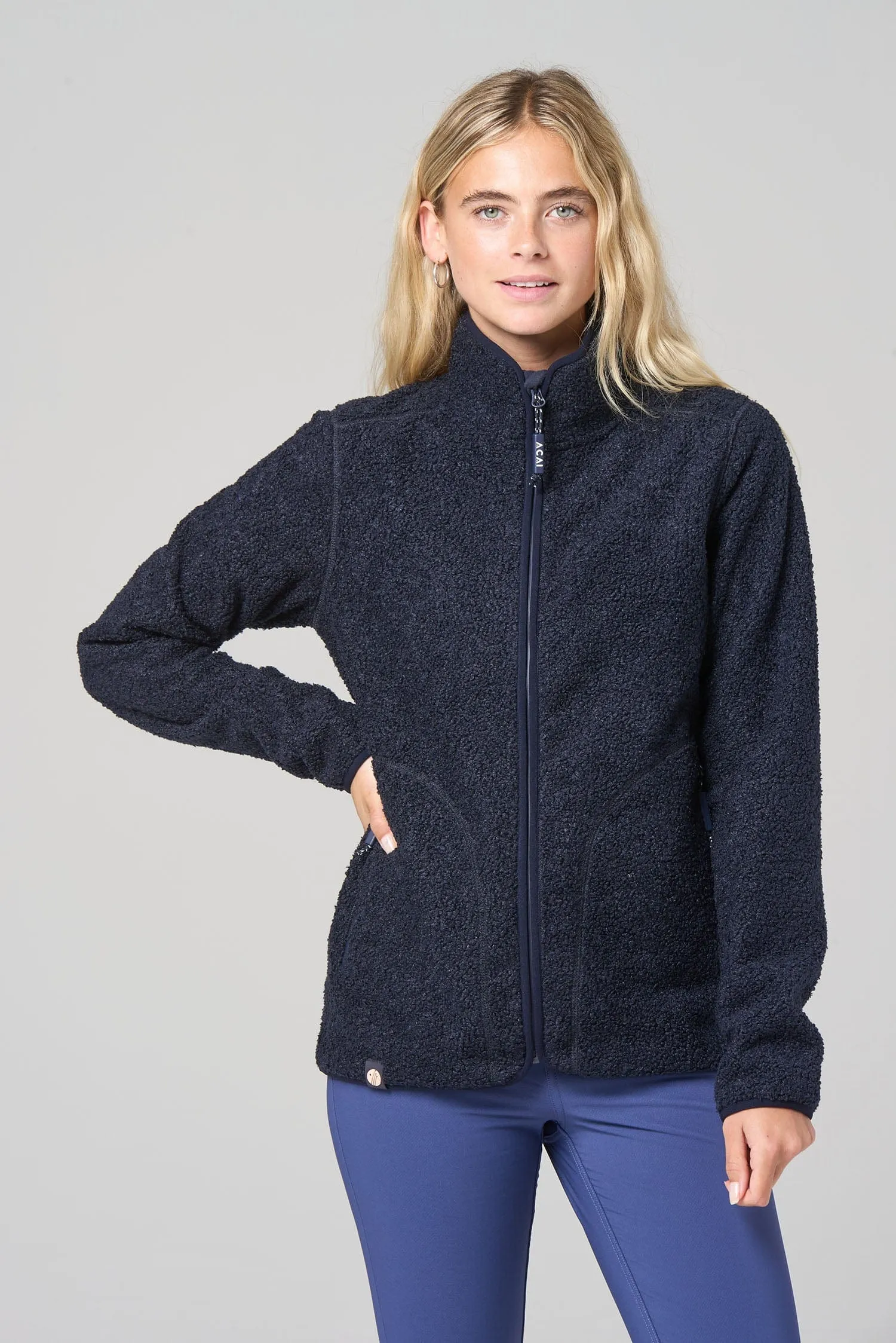 Windproof Full Zip Fleece - Deep Navy